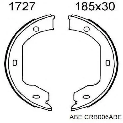 Juego de zapatas de frenos, freno de estacionamiento BMW 5 E39