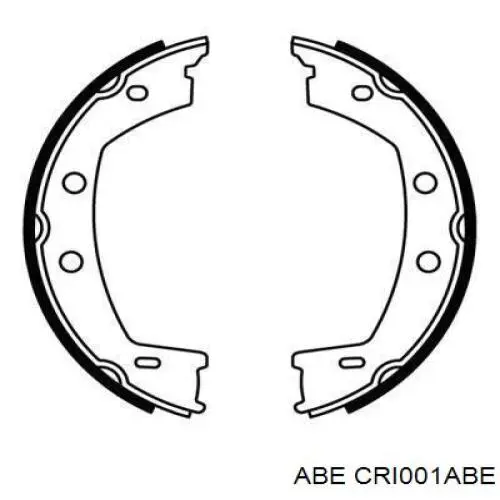 CRI001ABE ABE zapatas de frenos de tambor traseras