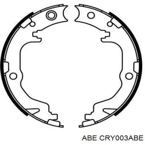 CRY003ABE ABE juego de zapatas de frenos, freno de estacionamiento