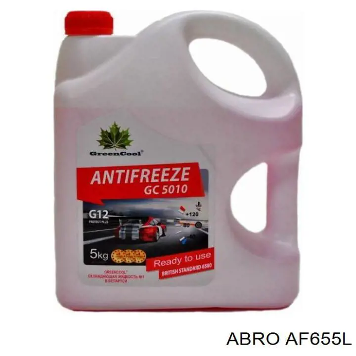 Líquido anticongelante Abro ANTIFREEZE -40°C 5L Rojo (AF655L)