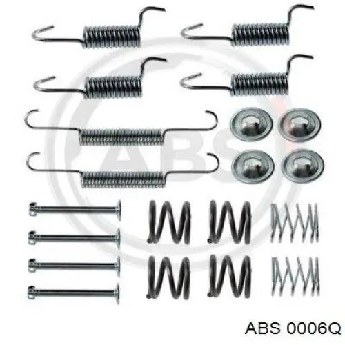 0006Q ABS kit de montaje, zapatas de freno traseras