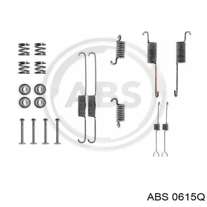 0615Q ABS kit de montaje, zapatas de freno traseras