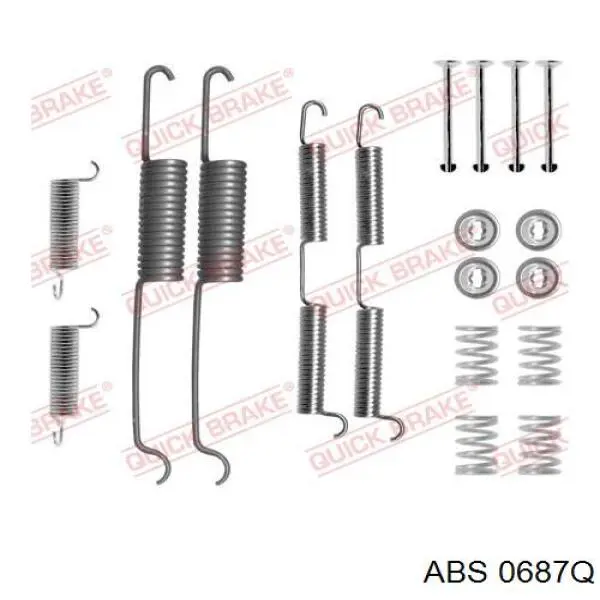 0687Q ABS juego de reparación, pastillas de frenos