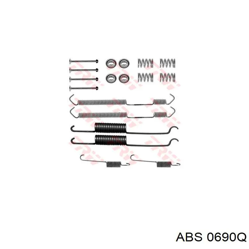 0690Q ABS kit de montaje, zapatas de freno traseras