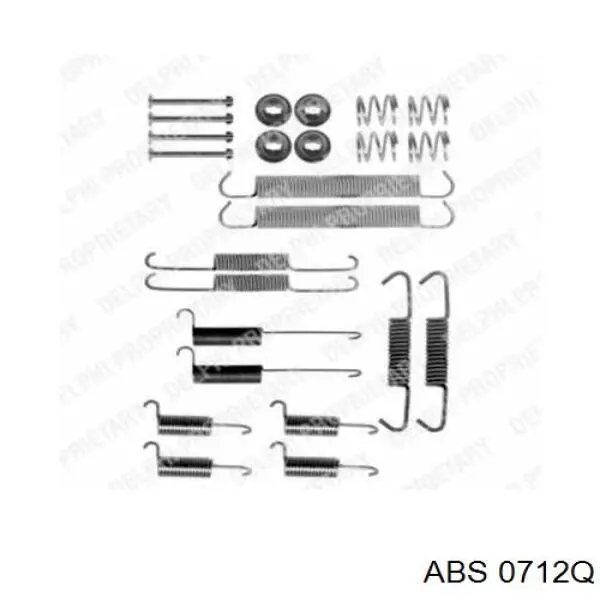 Kit de montaje de zapatas de freno traseras 701698545 VAG