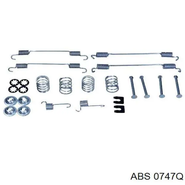 0747Q ABS kit de montaje, zapatas de freno traseras