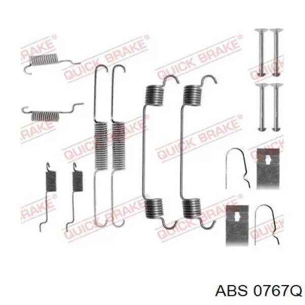 0767Q ABS juego de reparación, pastillas de frenos