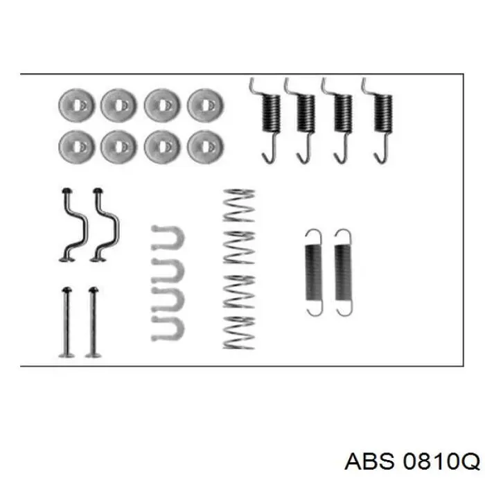 0810Q ABS juego de reparación, pastillas de frenos