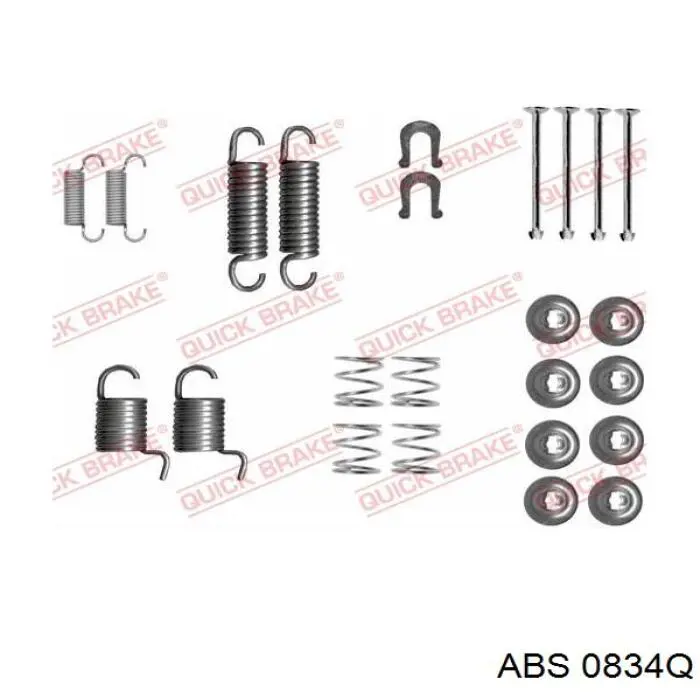 1987475353 Bosch kit de montaje, zapatas de freno traseras