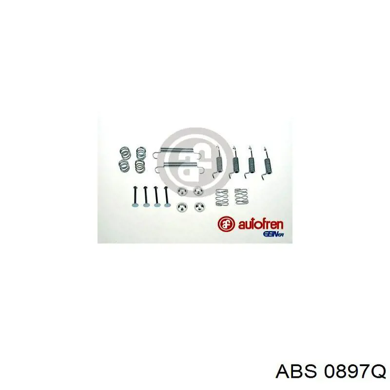 0897Q ABS kit de montaje, zapatas de freno traseras