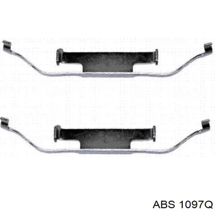 1097Q ABS conjunto de muelles almohadilla discos traseros