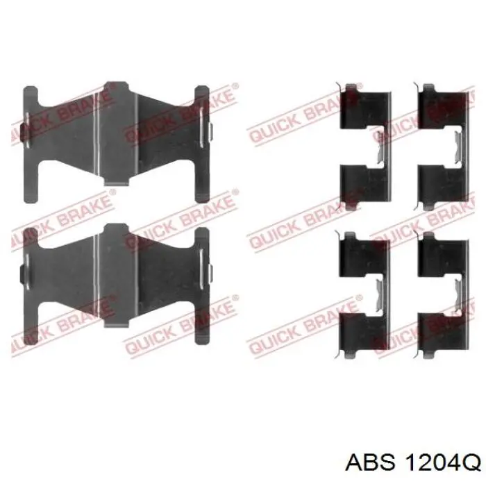 1204Q ABS juego de reparación, pastillas de frenos