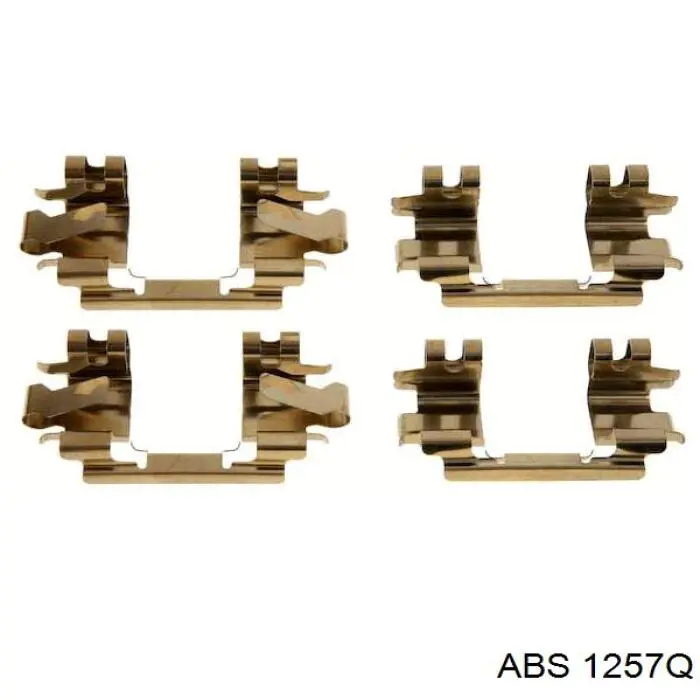 1257Q ABS conjunto de muelles almohadilla discos delanteros