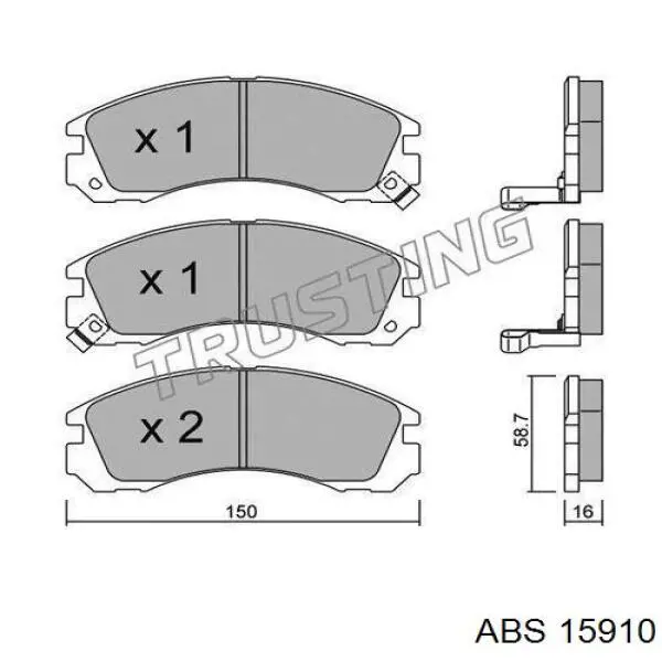 CD6274S Bremsi freno de disco delantero