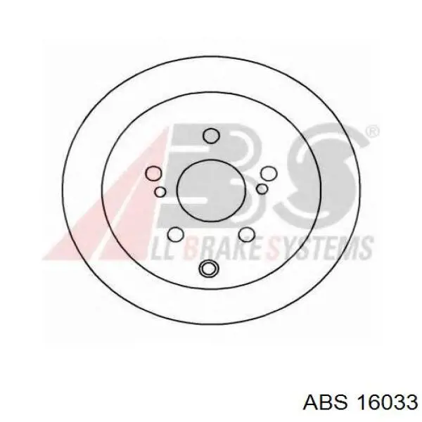 16033 ABS disco de freno trasero