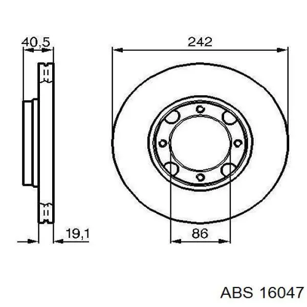 Freno de disco delantero Hyundai Accent 1