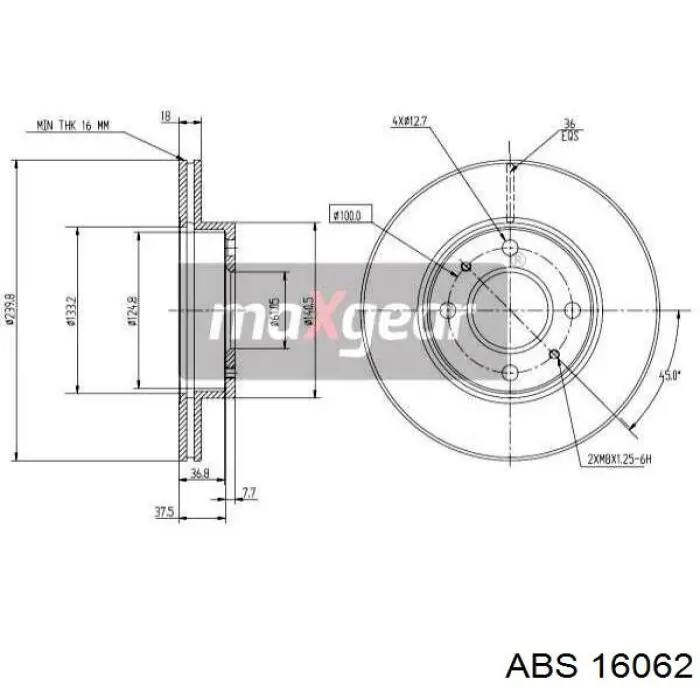 Frenos delanteros ABS 16062 precio, desde 33,05 EUR