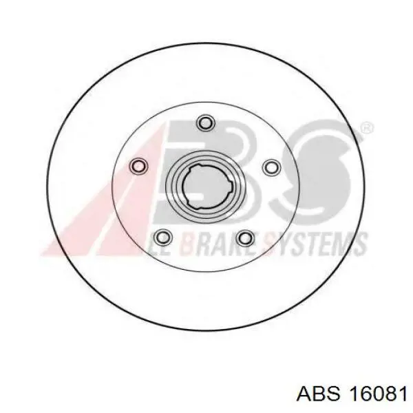 16081 ABS disco de freno trasero