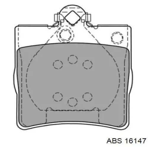 Comprar 16147 ABS Disco de freno trasero