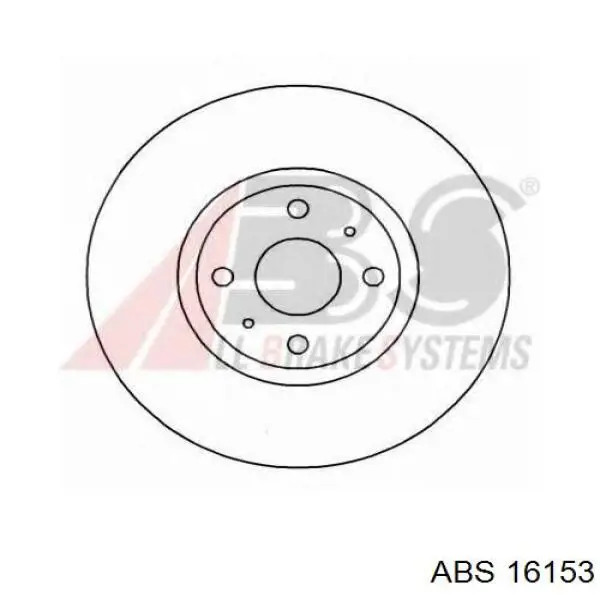 16153 ABS disco de freno delantero