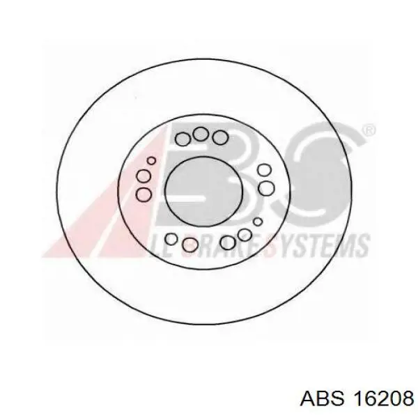 16208 ABS freno de disco delantero