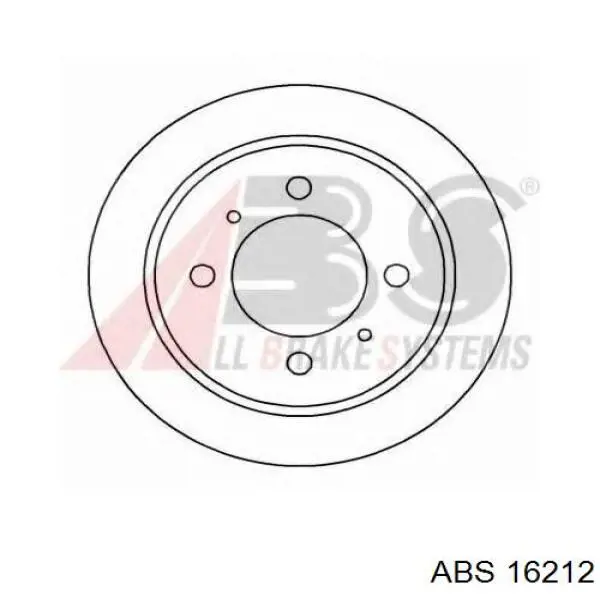 16212 ABS disco de freno trasero