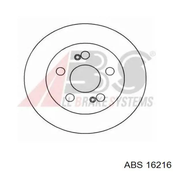 16216 ABS disco de freno trasero