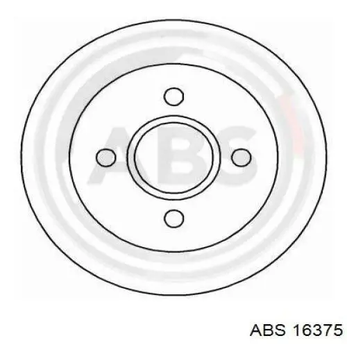 16375 ABS disco de freno trasero