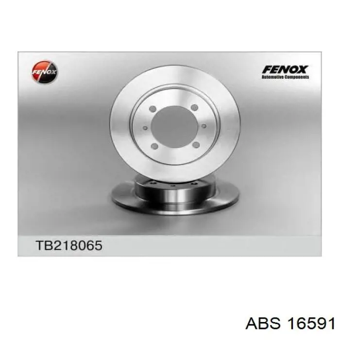 Comprar 16591 ABS Disco de freno trasero