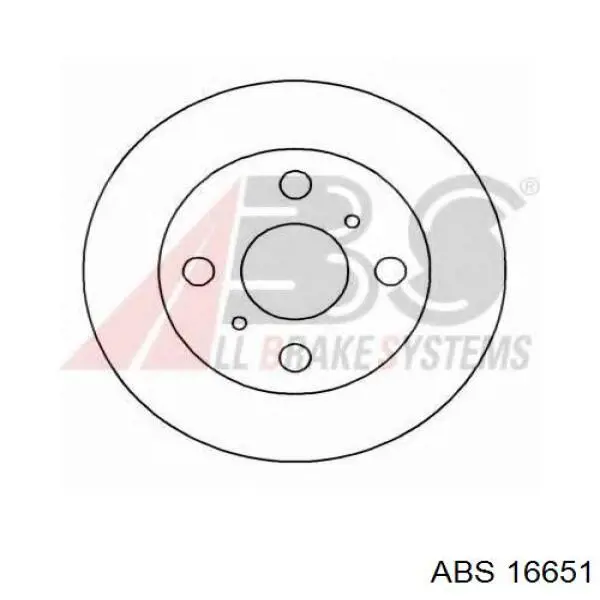 16651 ABS freno de disco delantero