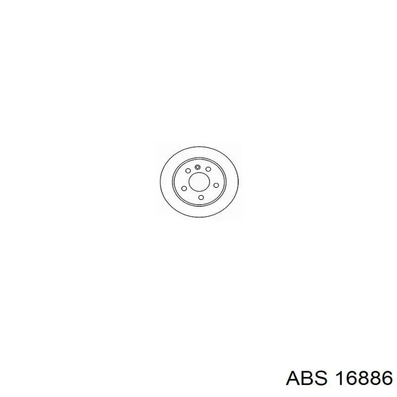 16886 ABS disco de freno trasero