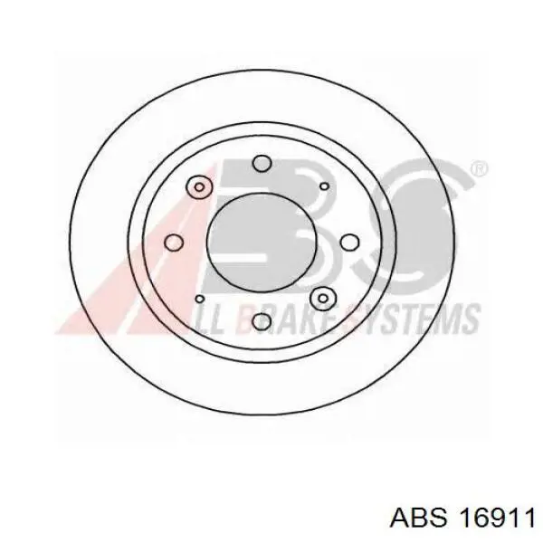 16911 ABS disco de freno trasero