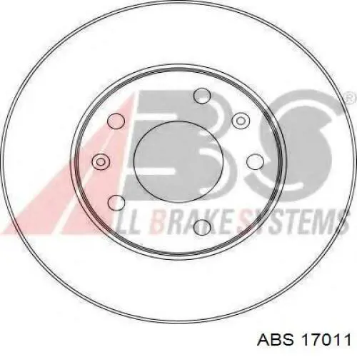 17011 ABS freno de disco delantero