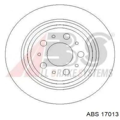 17013 ABS disco de freno trasero
