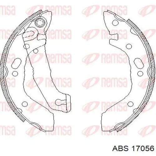 Comprar 17056 ABS Disco de freno trasero