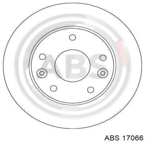 17066 ABS freno de disco delantero