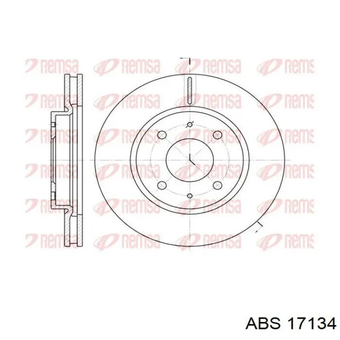 Freno de disco delantero ABS 17134 precio, desde 71,37 USD