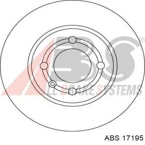 17195 ABS freno de disco delantero