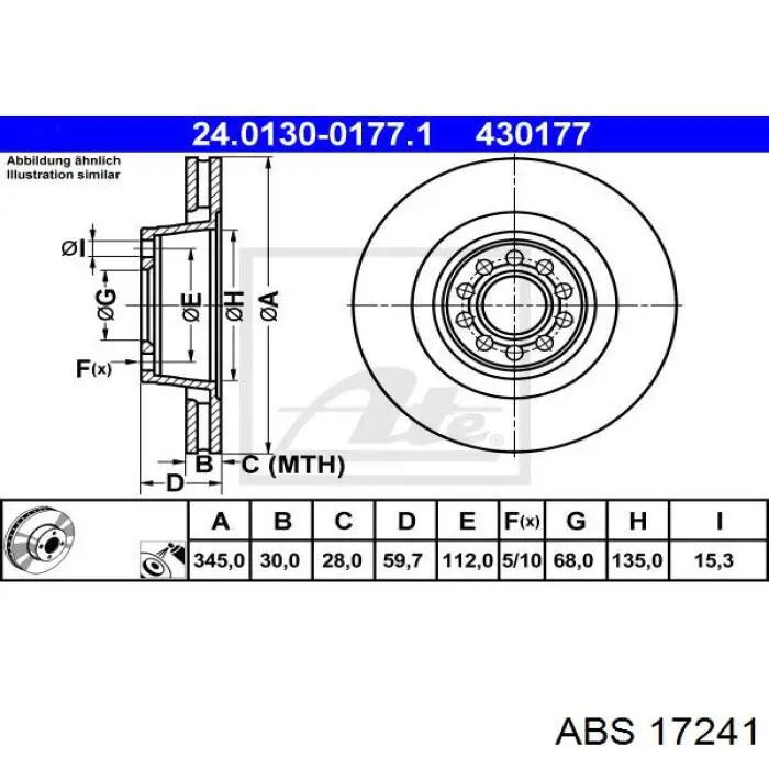 4D0615301B VAG Discos