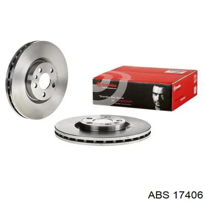 Comprar 17406 ABS Freno de disco delantero