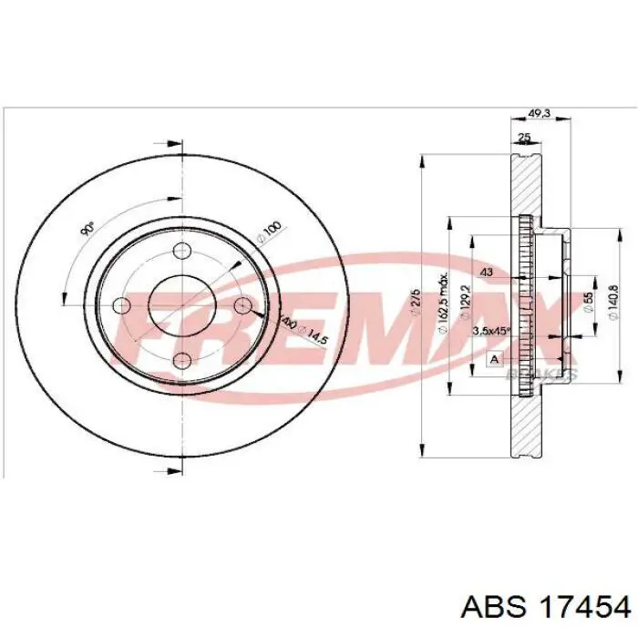17454 ABS Discos