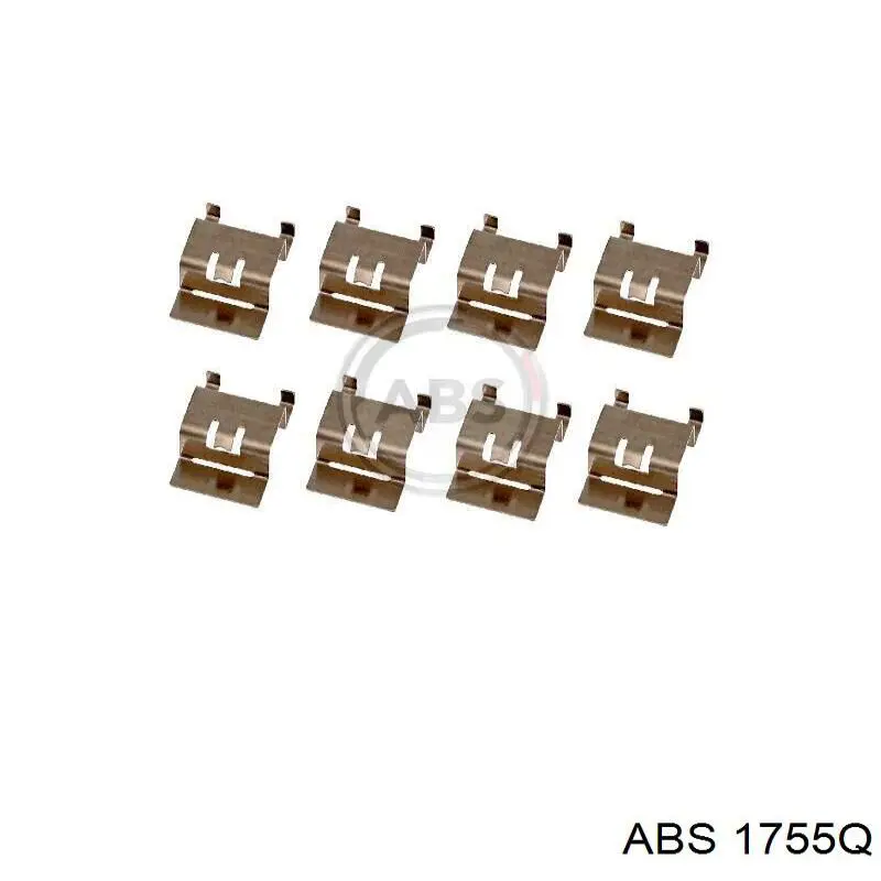 Juego de resortes de sujeción de pastillas de freno traseras ABS 1755Q precio, desde 7,20 EUR