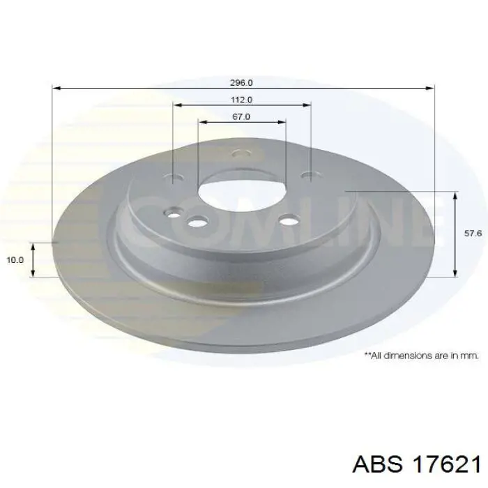 17621 ABS Freno de disco trasero