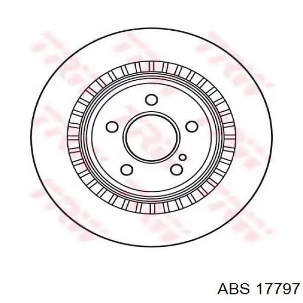 17797 ABS disco de freno trasero