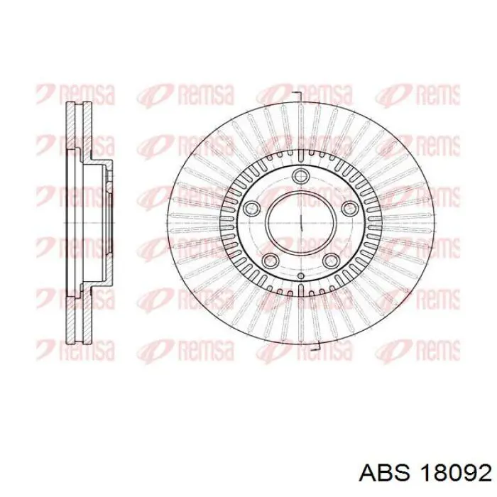 18092 ABS freno de disco delantero