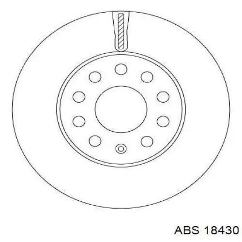 Comprar 18430 ABS Freno de disco delantero