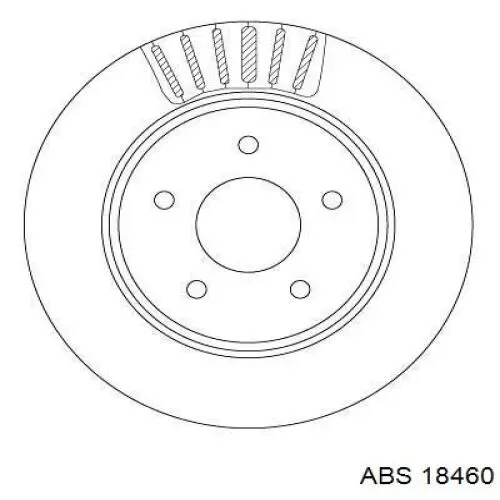 18460 ABS disco de freno trasero