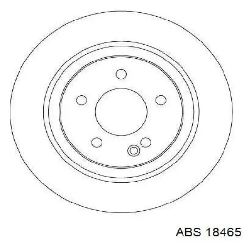 18465 ABS disco de freno trasero