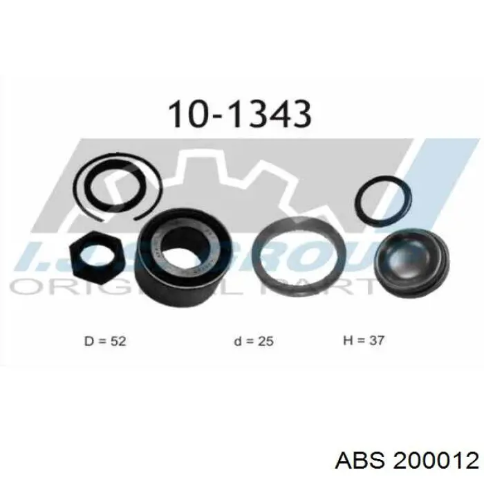 Comprar 200012 ABS Cojinete de rueda trasero