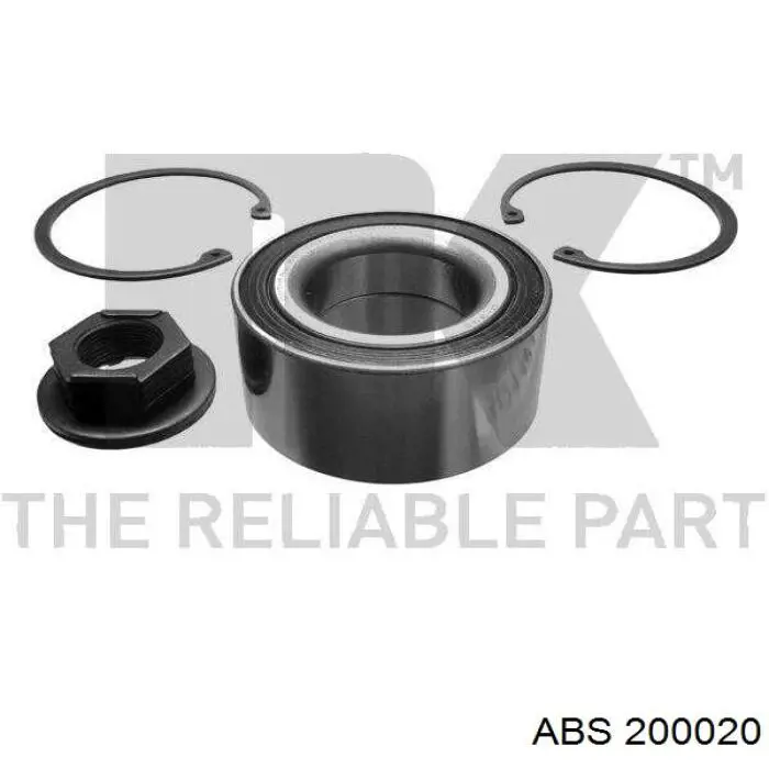 Rodamiento de rueda delantero ABS 200020